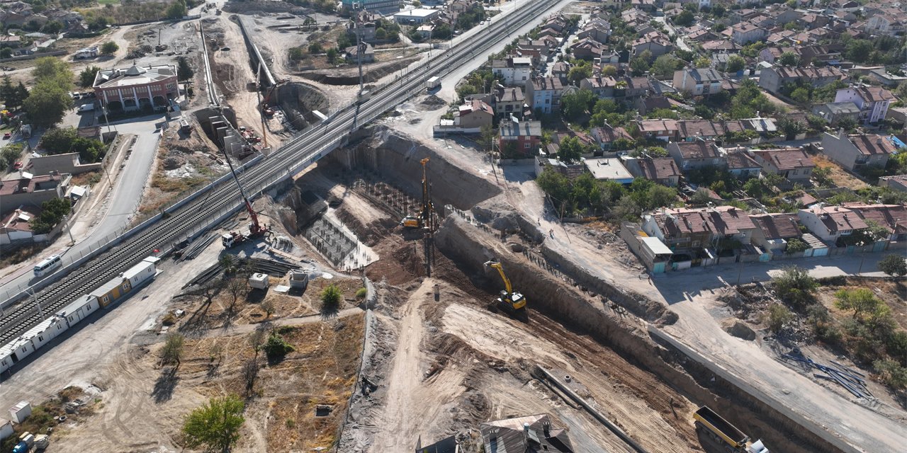 Konya’da trafiği rahatlatacak dev projede sona doğru