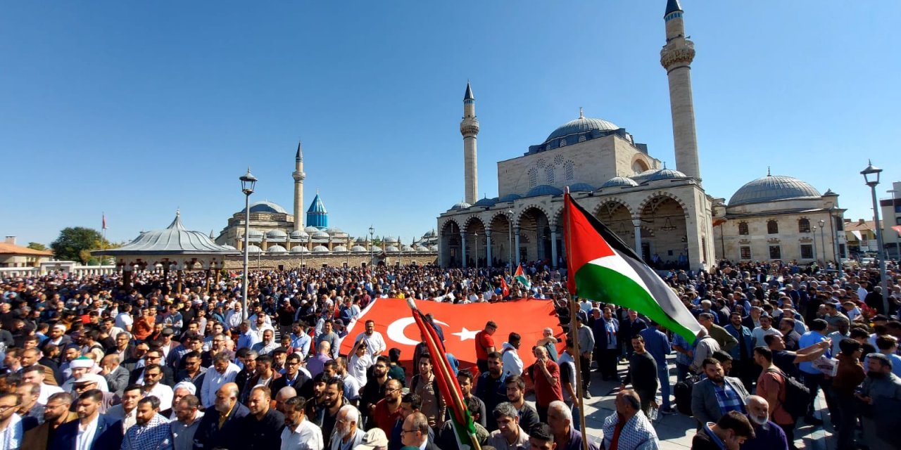 Konya halkı Filistin için toplandı