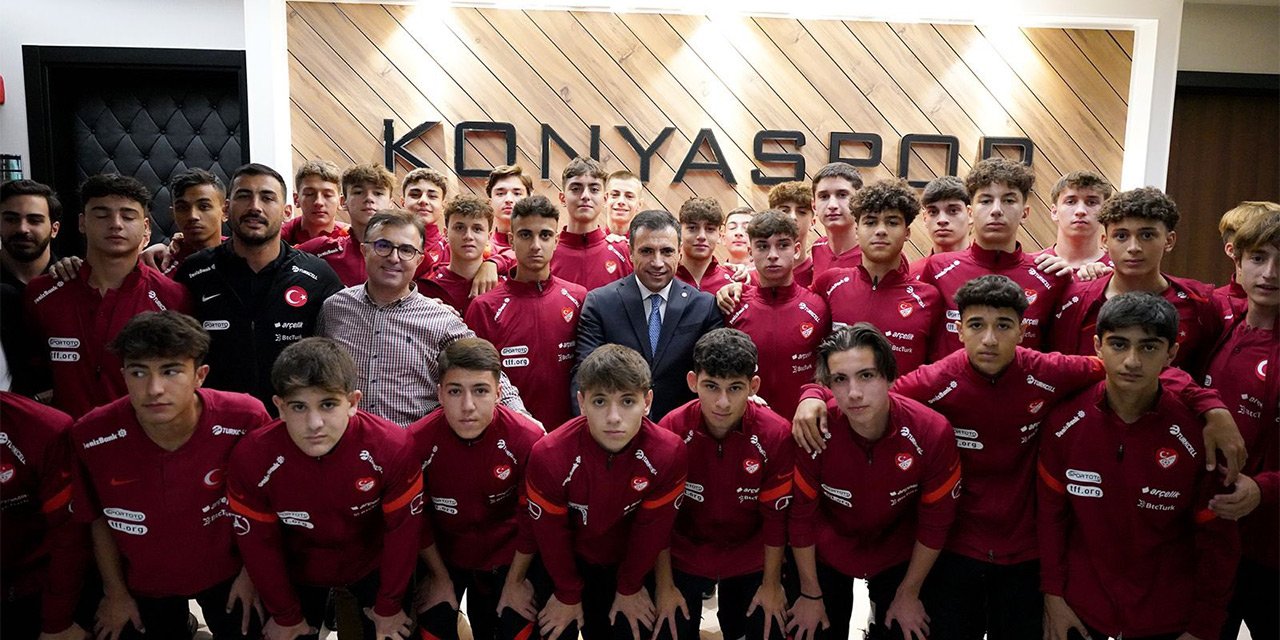 Genç milliler Konyaspor’u ziyaret etti