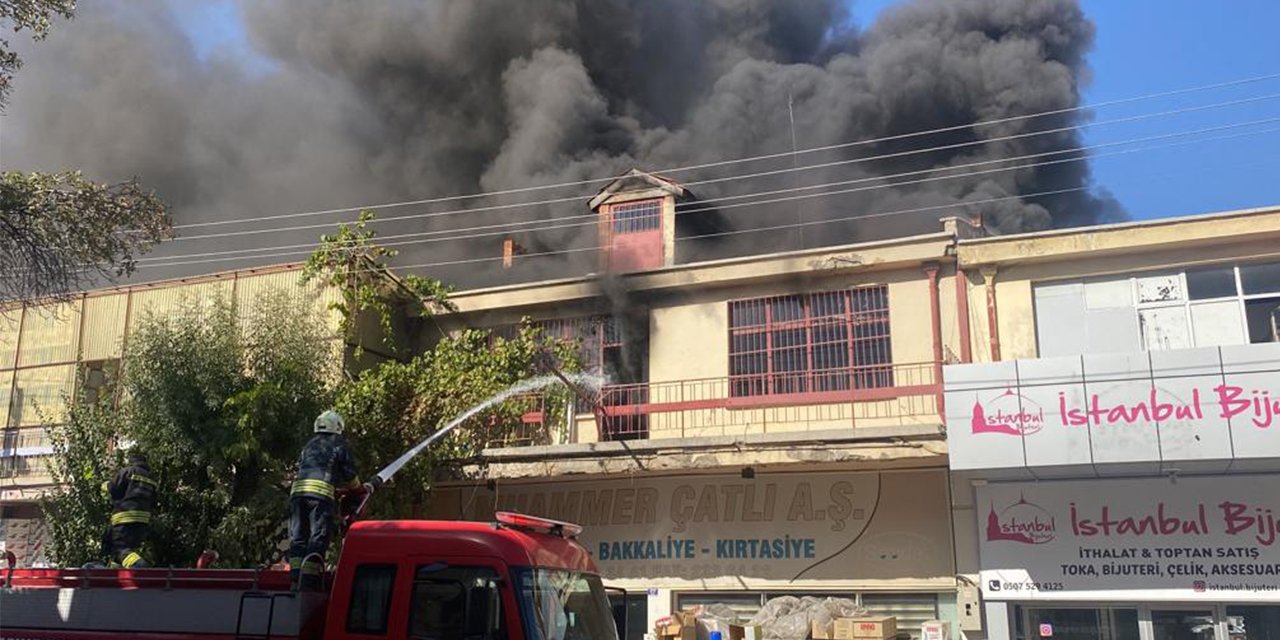 Konya Toptancılar çarşısında yangın!