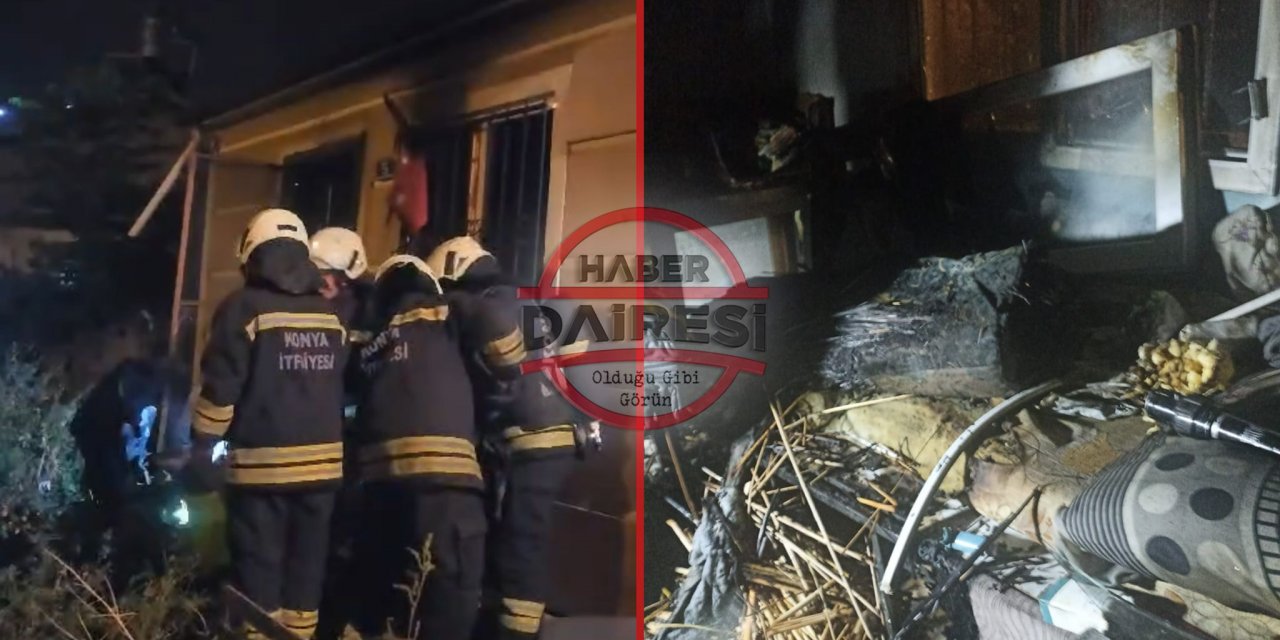 Son Dakika: Konya'da evde yangın çıktı, 1 kişi öldü!