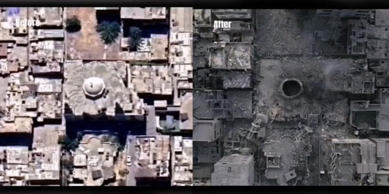 Gazze'nin öncesi ve sonrası fotoğraflara yansıdı