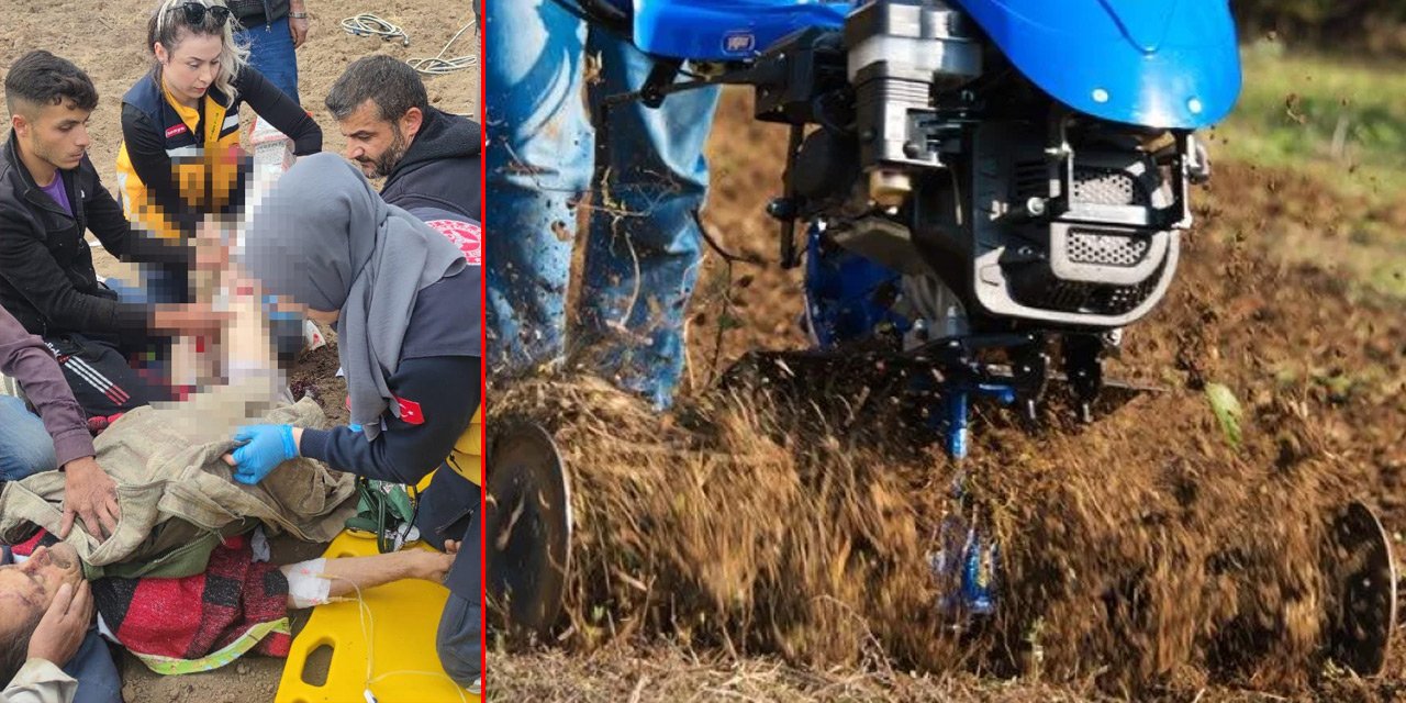 Feci olay! Konya’da çiftçi iki ayağını çapa motoruna kaptırdı