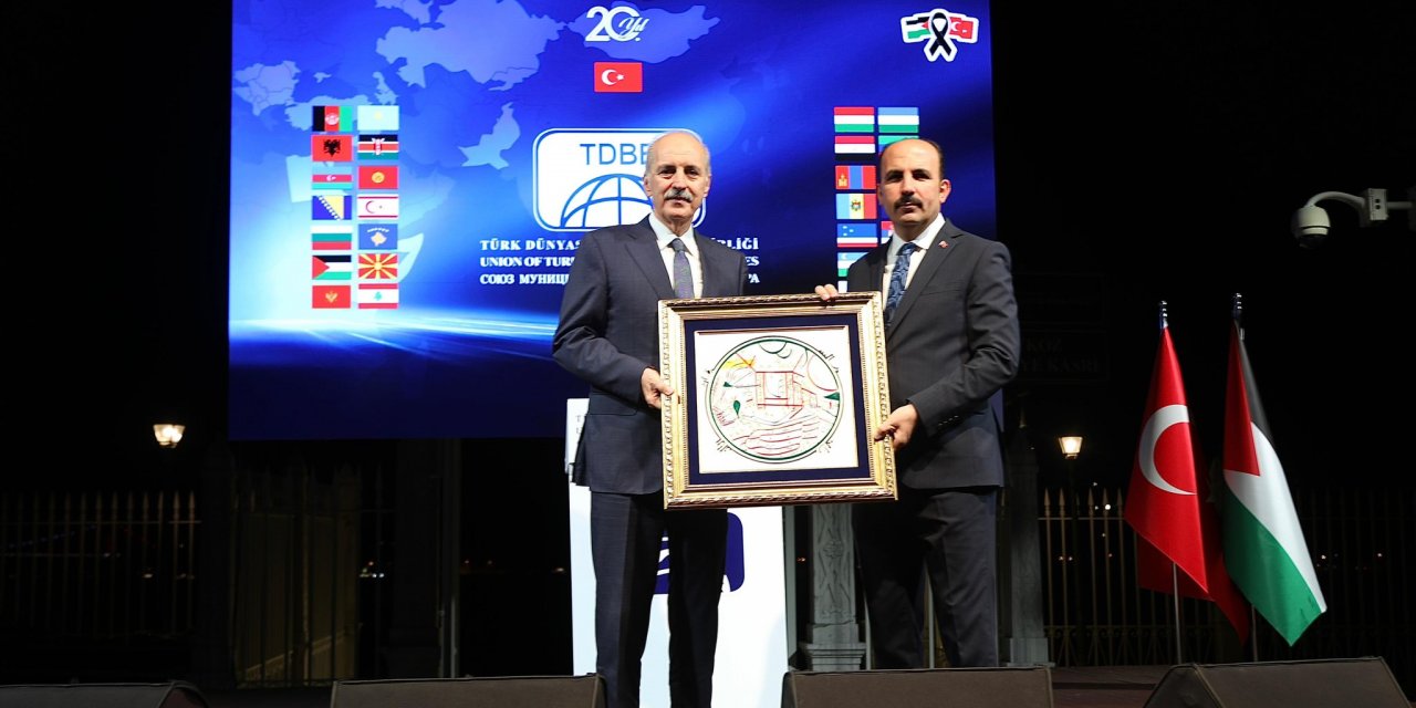 TBMM Başkanı Kurtulmuş, Türk Dünyası Belediyeler Birliği resepsiyonuna katıldı
