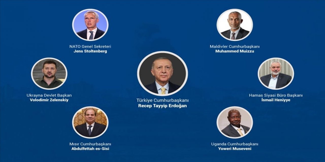 Cumhurbaşkanı Erdoğan'dan Filistin için diplomasi trafiği