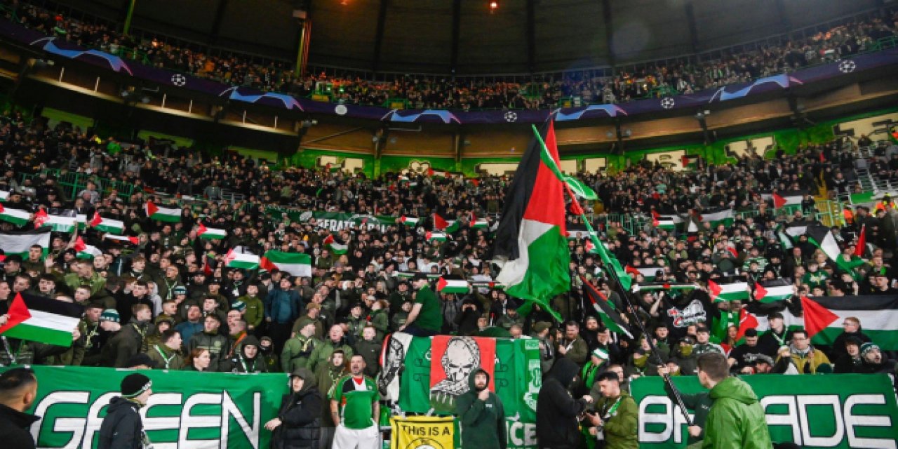 Celtic’ten skandal karar! Filistin bayrağı açan taraftarlar maça giremeyecek
