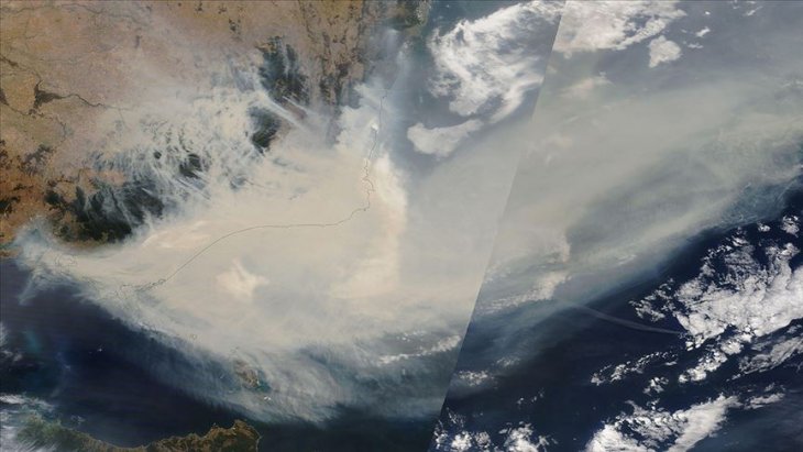 Avustralya'daki yangınların dumanları dünyanın etrafında en az bir tur atacak