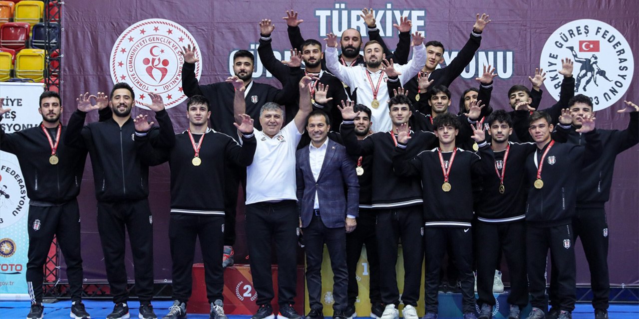 Konya’daki güreş müsabakalarında şampiyon Beşiktaş