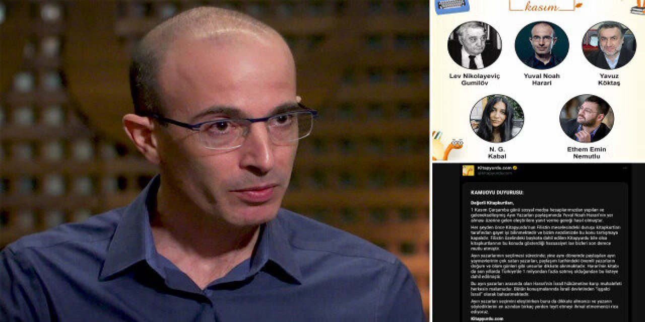Siyonist Harari'yi 'ayın yazarı' yapan Kitapyurdu geri adım attı
