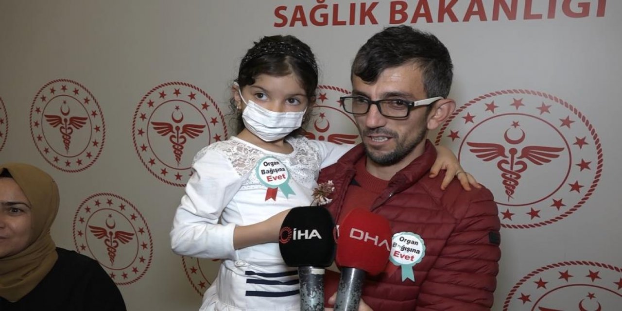 6 yaşındaki Nisanur, Konya’dan gönderilen organ ile yaşama tutundu