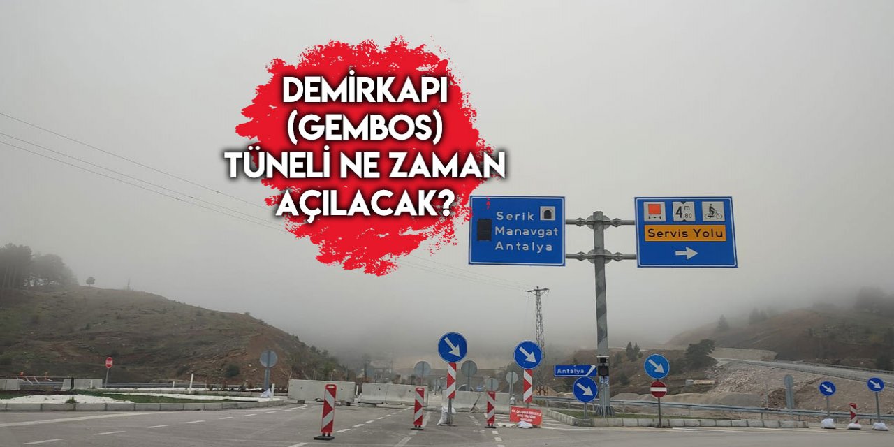 Konya’nın 4 dakikada iklim değiştiren tüneli hala açılmadı