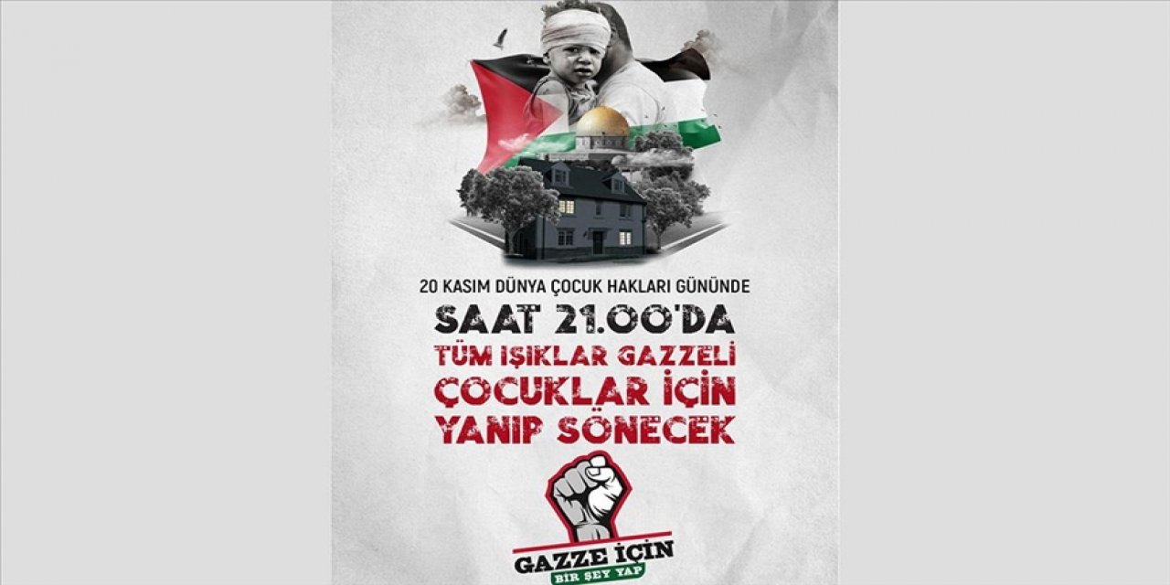 Işıklar Filistinli çocuklar için yanıp sönecek