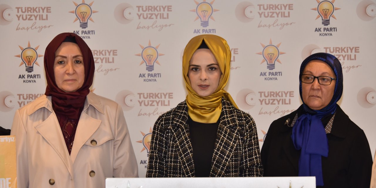 AK Parti Konya İl Kadın Kolları’ndan kadına yönelik şiddetle mücadele mesajı