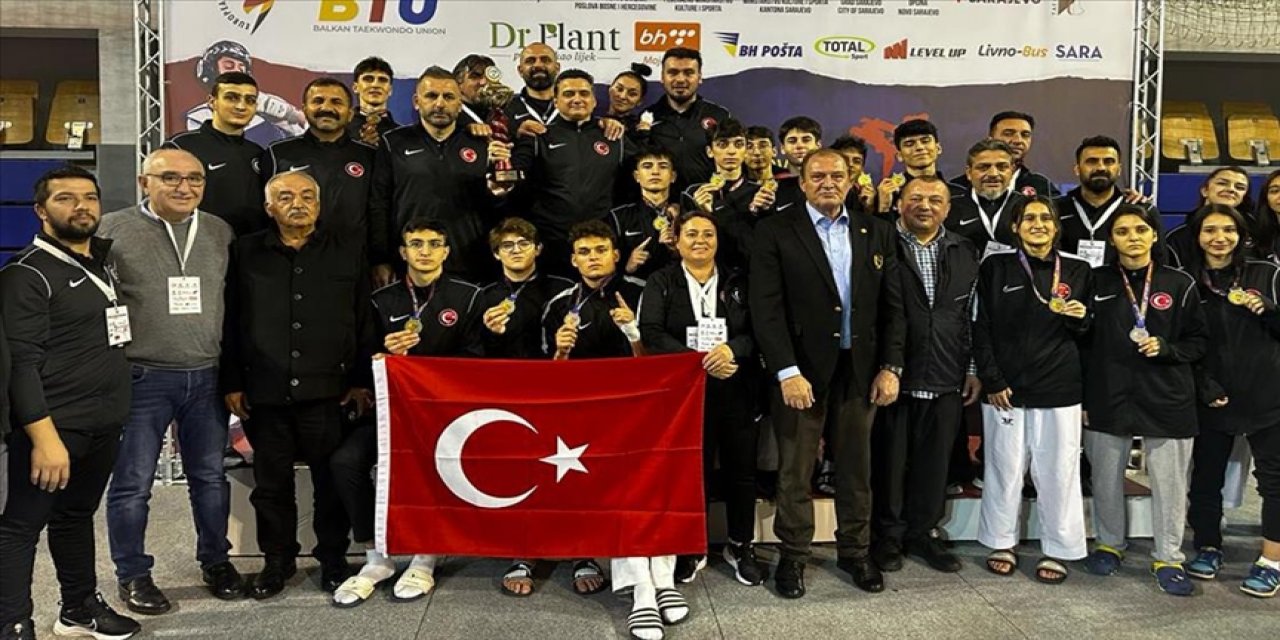 Milli tekvandocular Balkan Şampiyonası’na damga vurdu