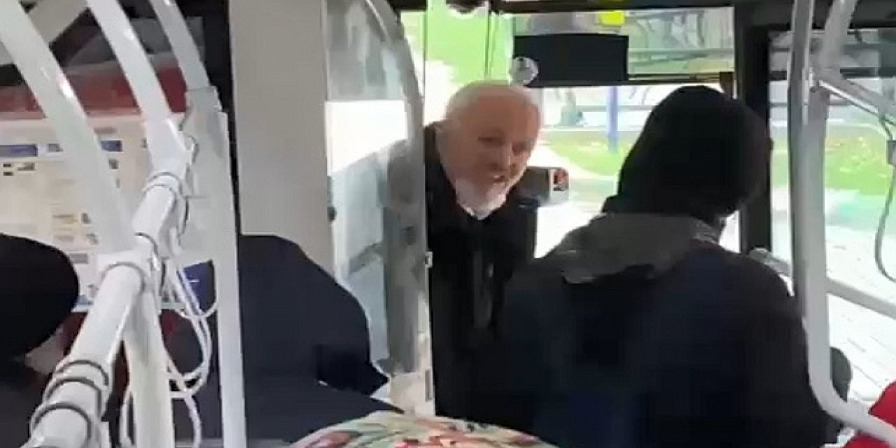 Otobüs şoförüyle kadın yolcunun 'bekleme' kavgası