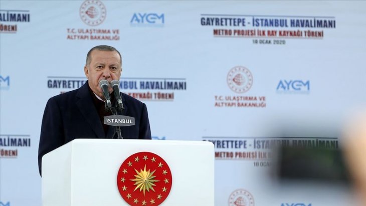 Cumhurbaşkanı Erdoğan'dan 'hızlı tren' açıklaması