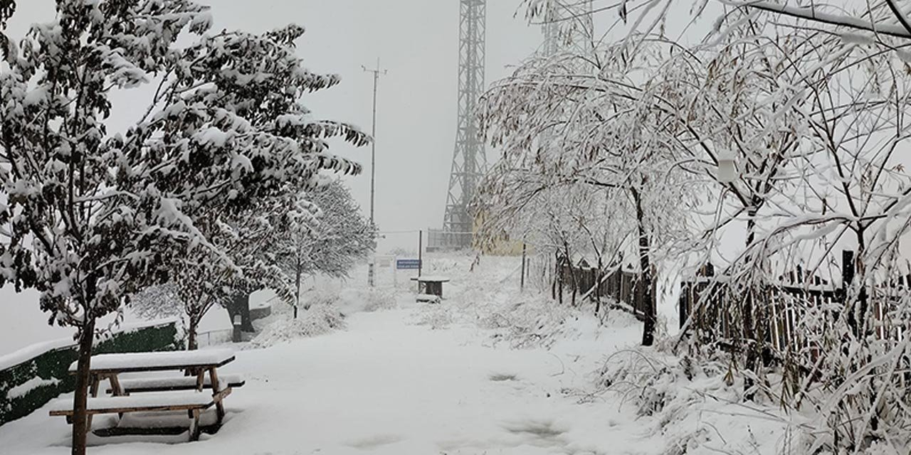 Kar yağışı etkisini gösterdi, şehir beyaza büründü