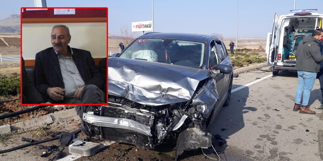 İki otomobil çarpıştı, eski Ticaret Borsası Başkanı hayatını kaybetti