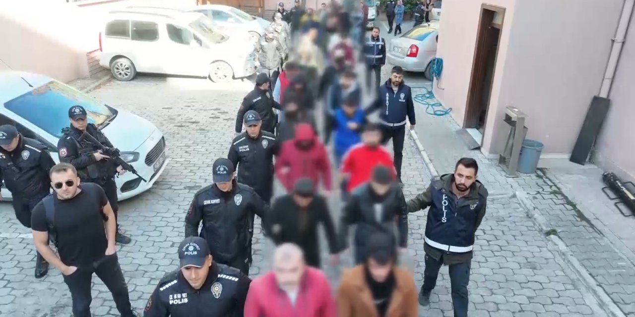 Konya’da 251 polisle şafak vakti operasyon! 93 kişi yakalandı