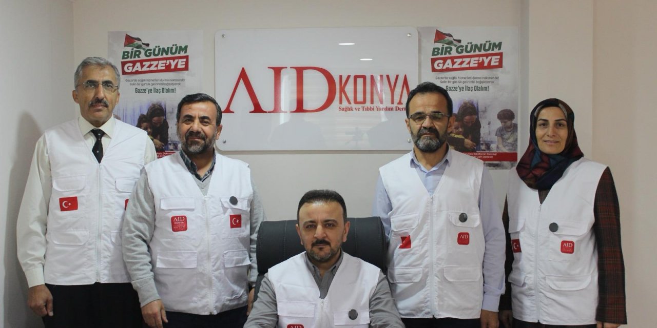 AID Uluslararası Doktorlar Derneği Konya Şubesinden Gazze’ye yardım çağrısı