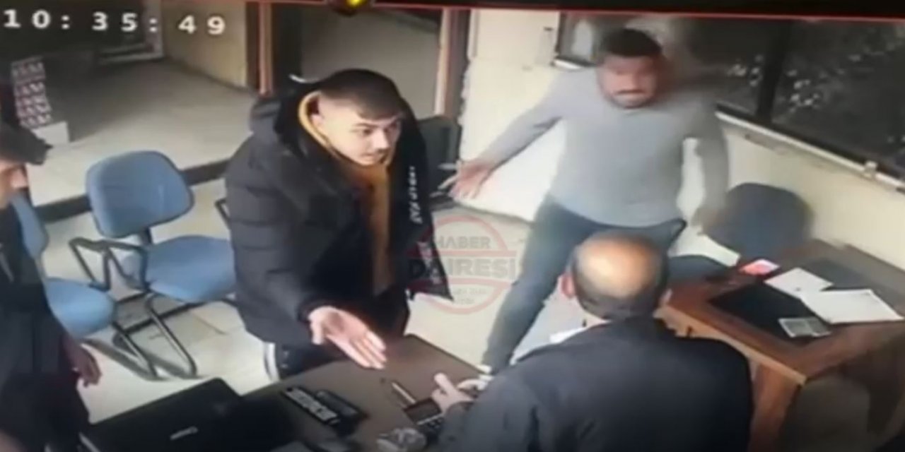Konya’da 3 kişinin iş yeri baskını kamerada