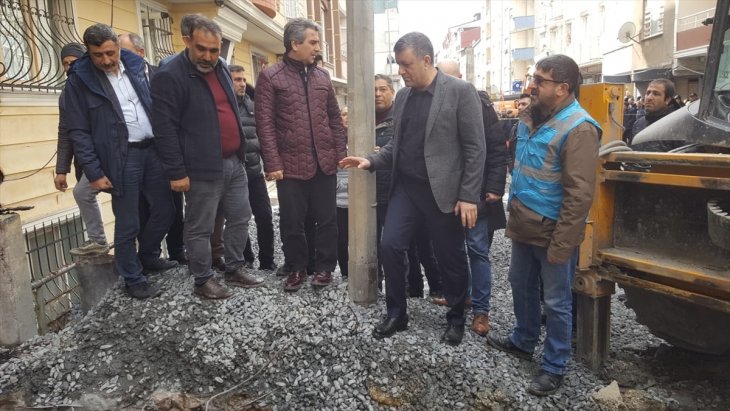 İş makinesi doğal gaz borusunu deldi