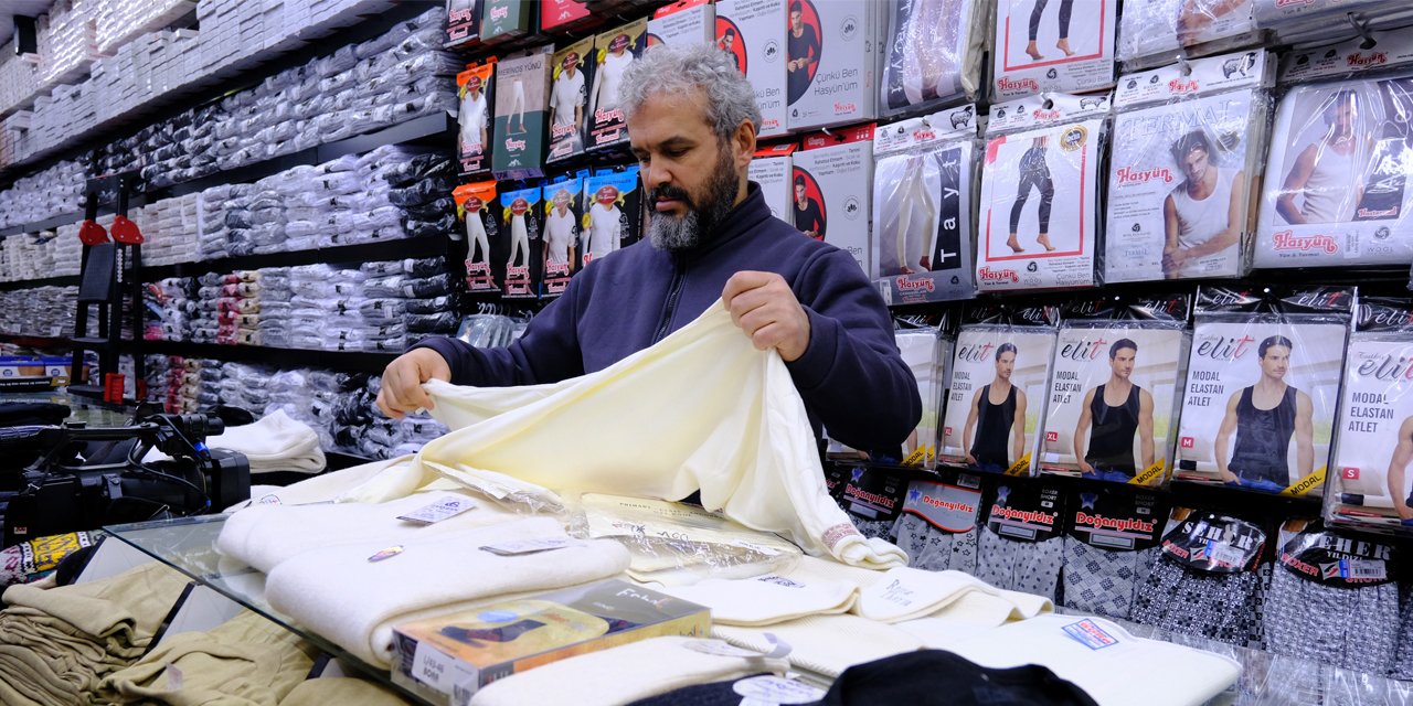 Konya'da hava soğudu, vatandaş içliklere yöneldi