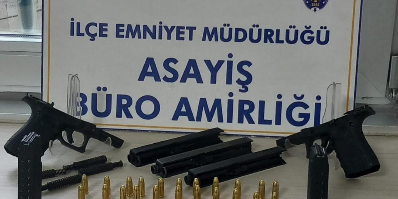 Konya'da fason silah parçaları ele geçirildi, 1 kişi tutuklandı