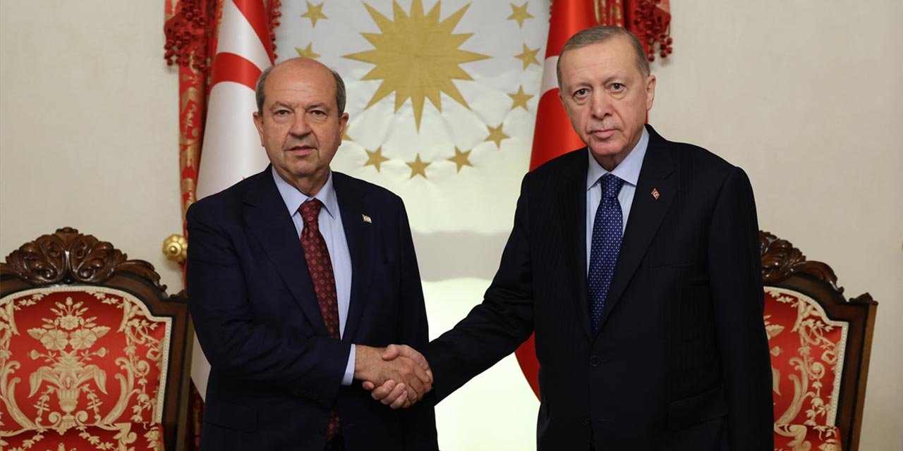 Cumhurbaşkanı Erdoğan Ersin Tatar ile görüştü