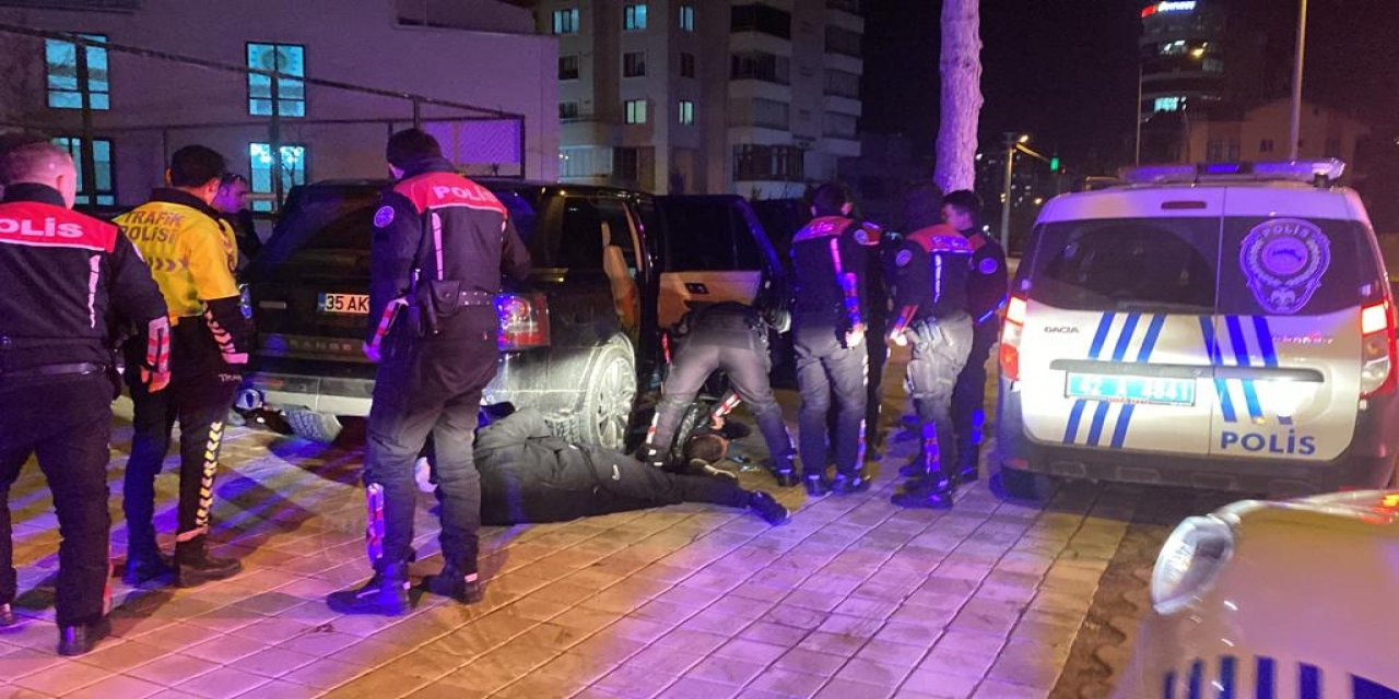 Konya'da lüks araçla polisten kaçış böyle bitti