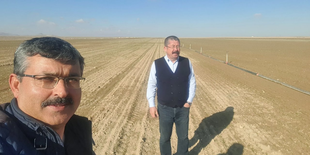 Konya’da uzman isimler hububat ekim alanlarındaki bitki gelişimini inceledi