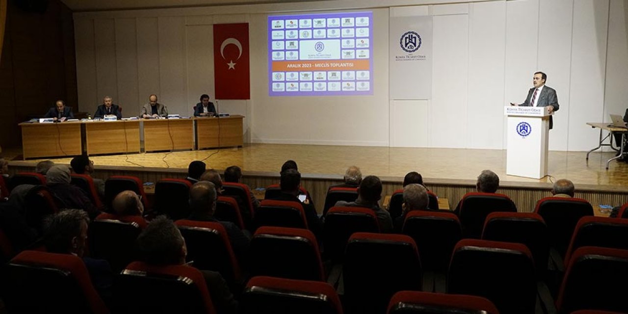 Konya Ticaret Odası yılın son toplantısını gerçekleştirdi