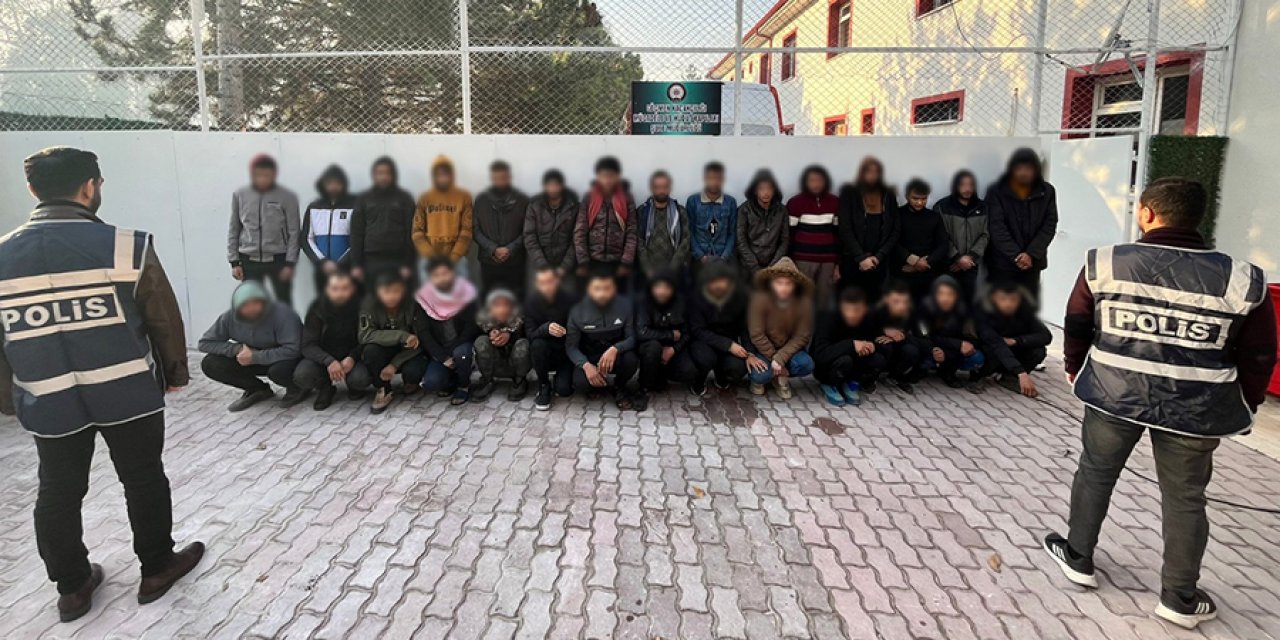 Konya’da kaçak göçmen operasyonu! 35 kişi yakalandı