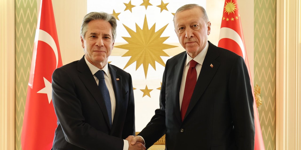Cumhurbaşkanı Erdoğan, Blinken'ı kabul etti