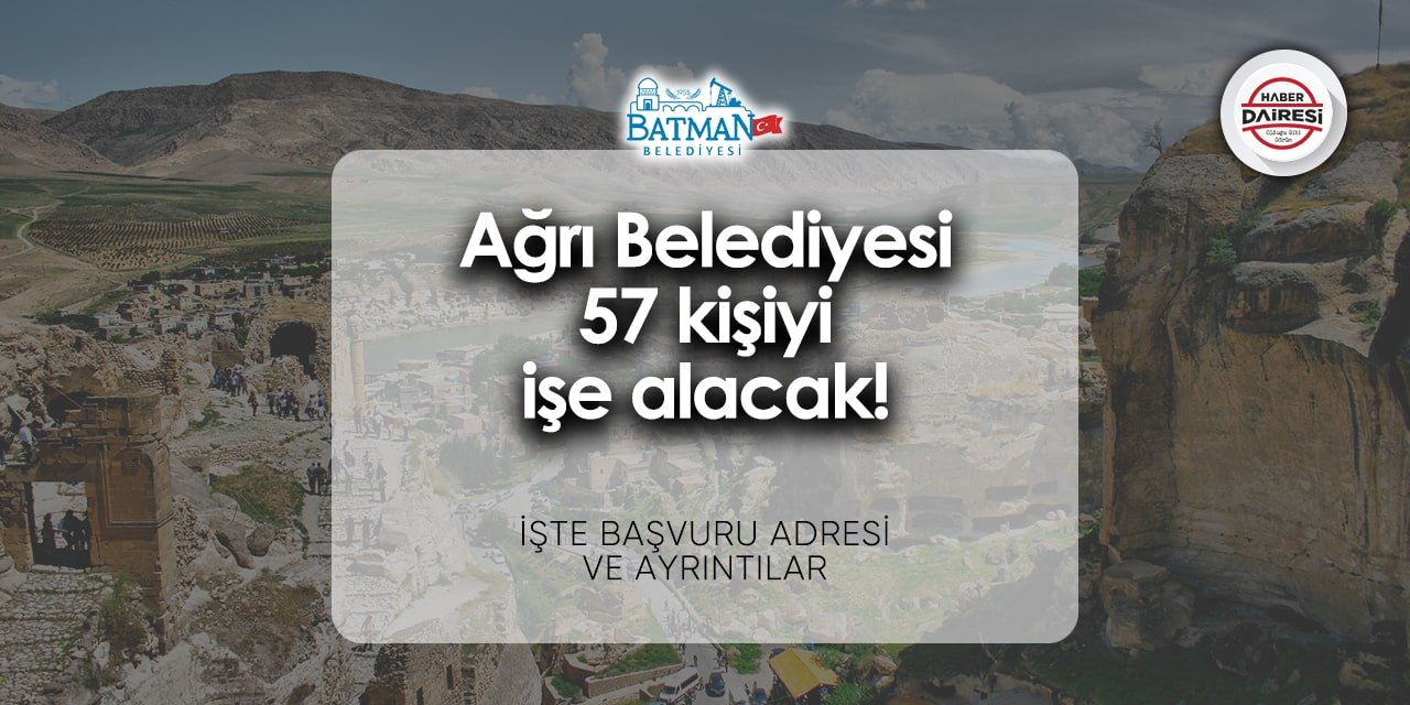 Batman Belediyesi personel alımı 2024 | 15 kişi alacak!