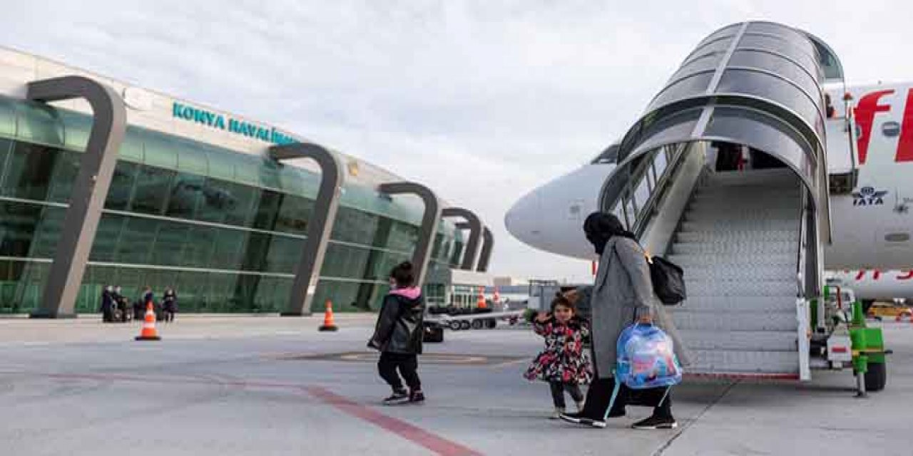 Konya Havalimanı Mart ayında 65 bin yolcu ağırladı