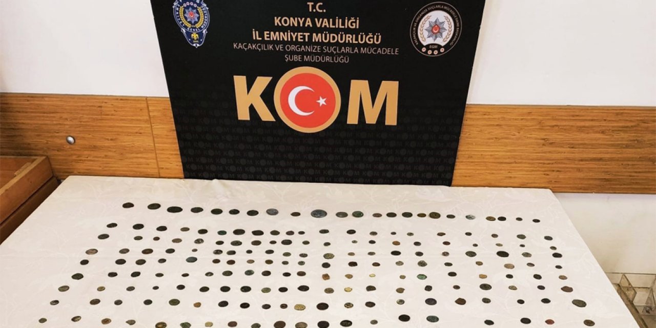 Konya’da tarihi eser kaçakçılığı operasyonu! 217 adet bulundu