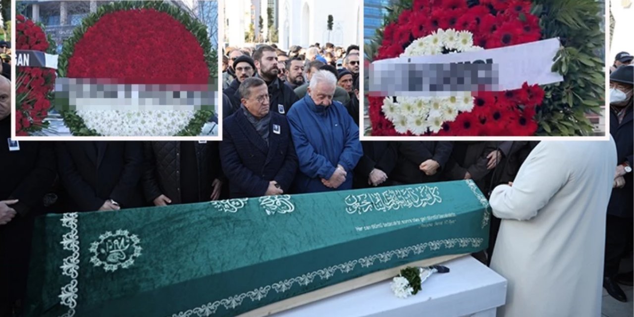 Eski MİT'çi Mehmet Eymür'ün cenazesinde dikkat çeken 2 çelenk