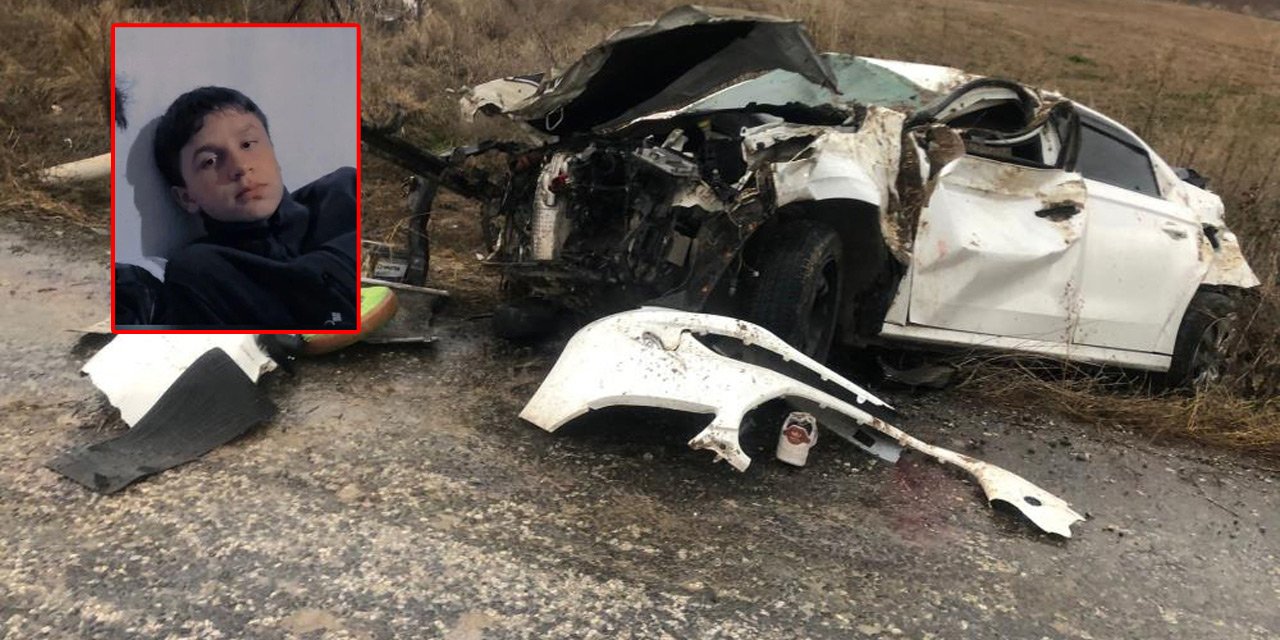 Otomobil şarampole devrildi, 15 yaşındaki sürücü öldü