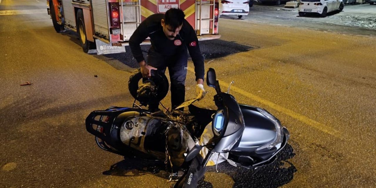Cip ile çarpışan motosikletin sürücüsü hayatını kaybetti