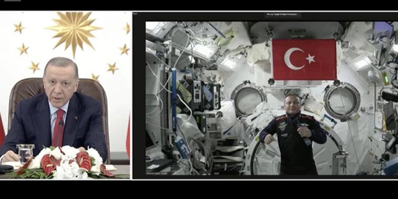 İlk Türk astronot Gezeravcı Cumhurbaşkanı Erdoğan ile görüştü