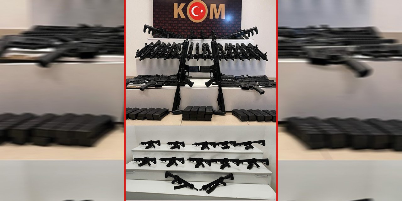 Konya’da 47 adet otomatik piyade tüfeği ele geçirildi