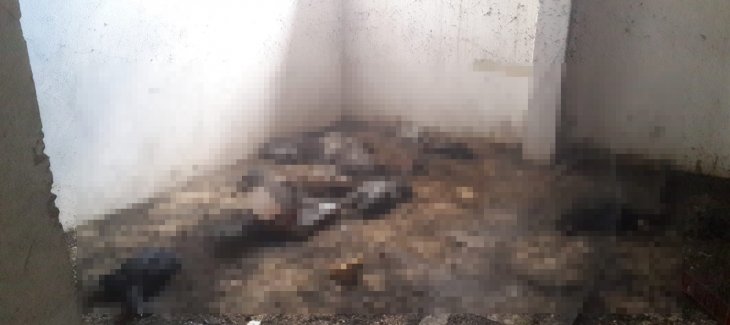 Konya’da iş yerinde yangın çıktı, 15 tavuk telef oldu