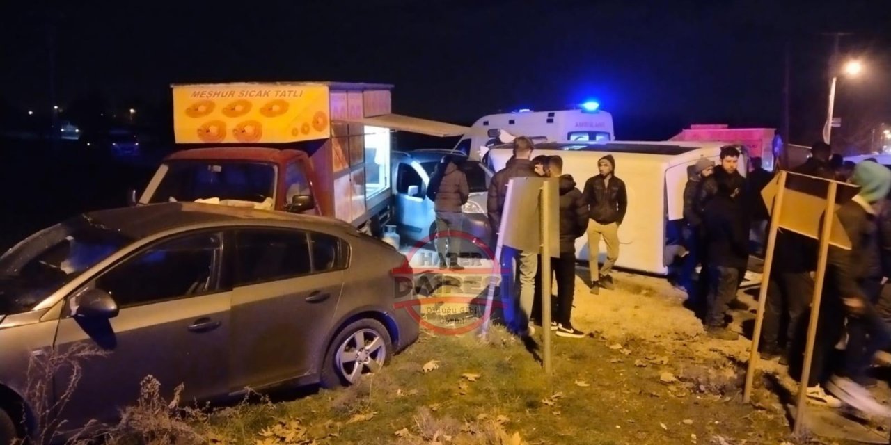 Konya’da biri servis 4 araç çarpıştı! Çok sayıda yaralı var