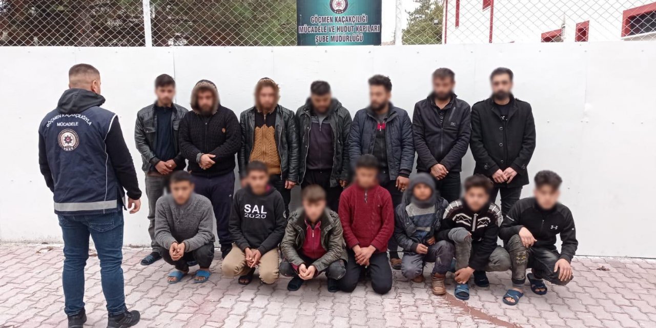 Konya’da kaçak göçmen operasyonu: 13 kişi yakalandı!
