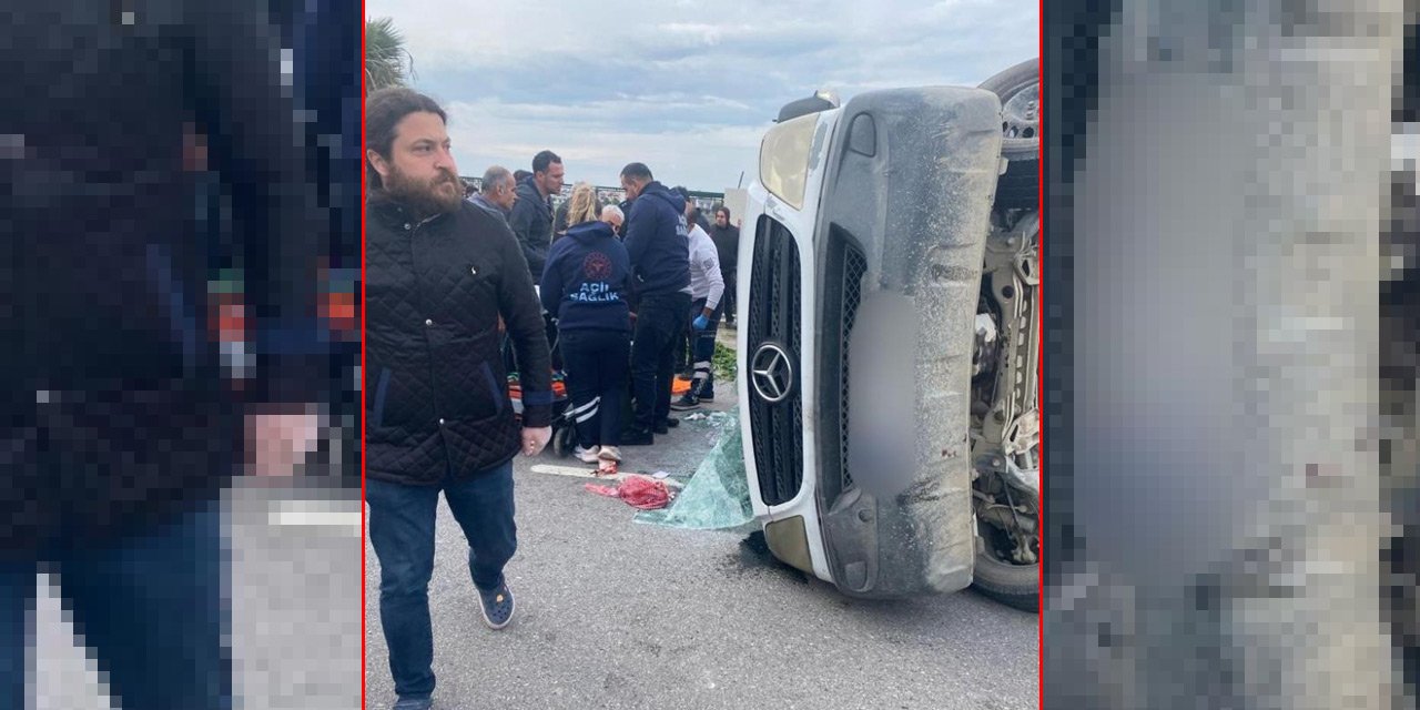 Tarım işçilerini taşıyan minibüs ile kamyonet çarpıştı: 1 ölü, 5 yaralı