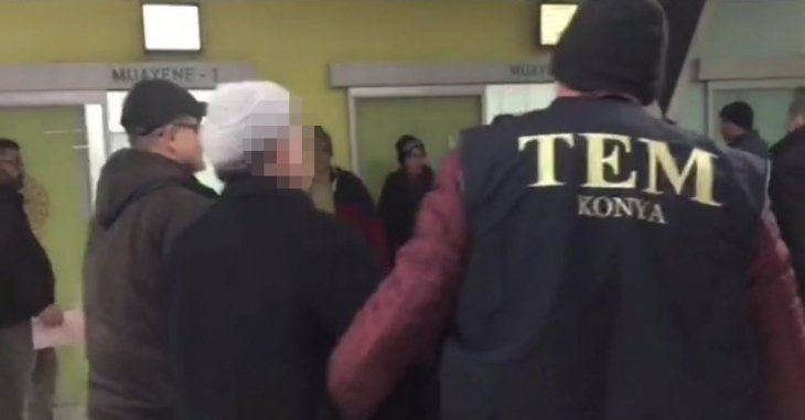 Konya polisi, 5 ülkede sözde FETÖ imamlığı yaptığı iddia edilen şüpheliyi yakaladı
