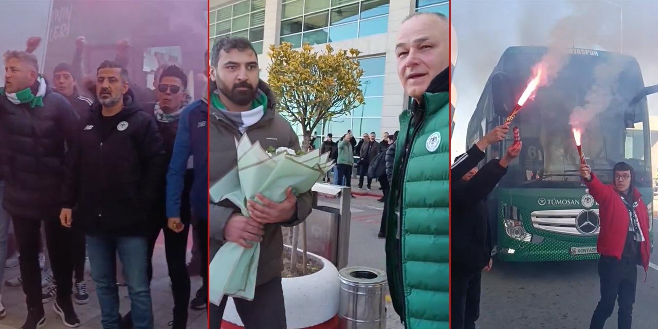 Konyaspor Rize’ye böyle uğurlandı