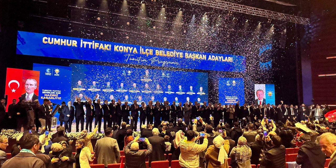 AK Parti'nin Konya ilçe belediye başkan adayları tanıtıldı! İşte tam liste