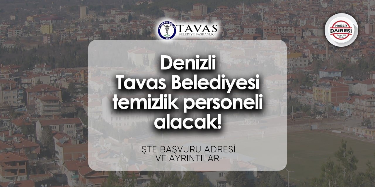 Denizli Tavas Belediyesi personel alımı 2024